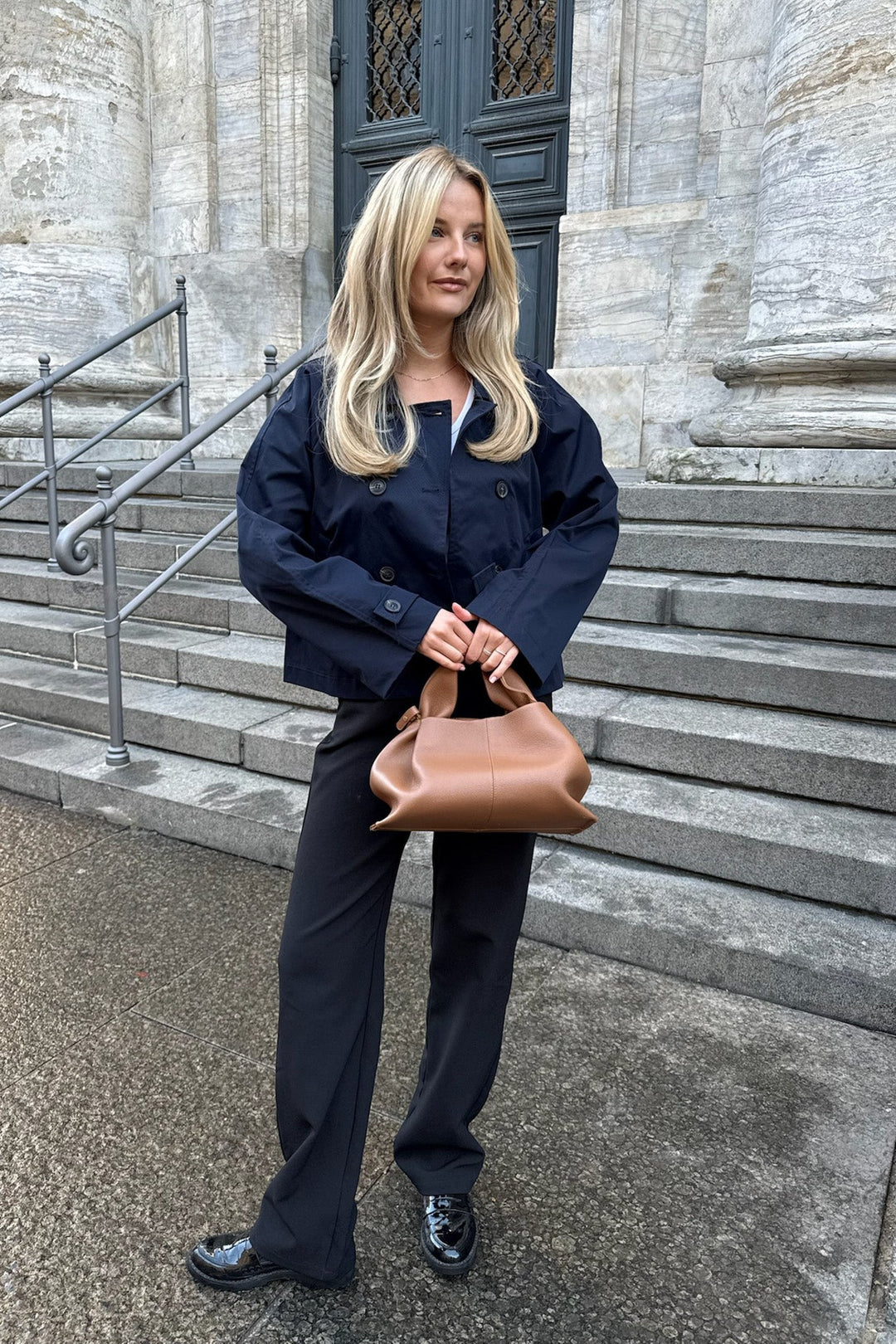 Luna Trenchcoat Navy | Yttertøy | Smuk - Dameklær på nett