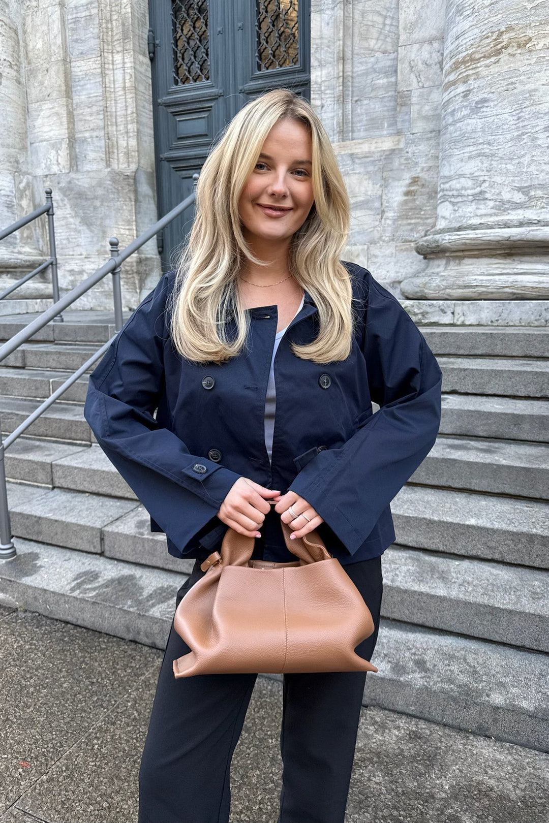 Luna Trenchcoat Navy | Yttertøy | Smuk - Dameklær på nett