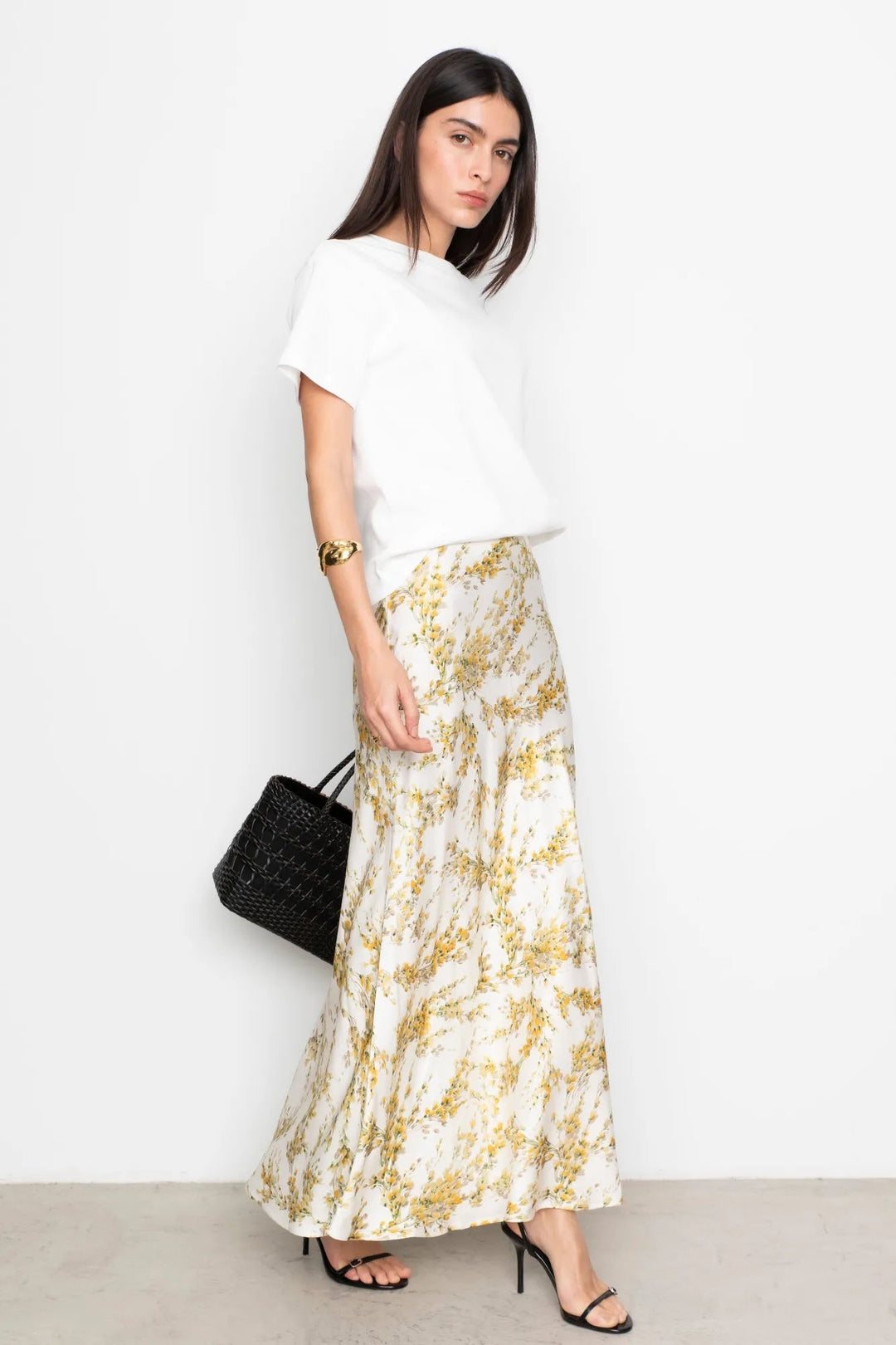 Lune Skirt Yellow Mimosa Print | Skjørt | Smuk