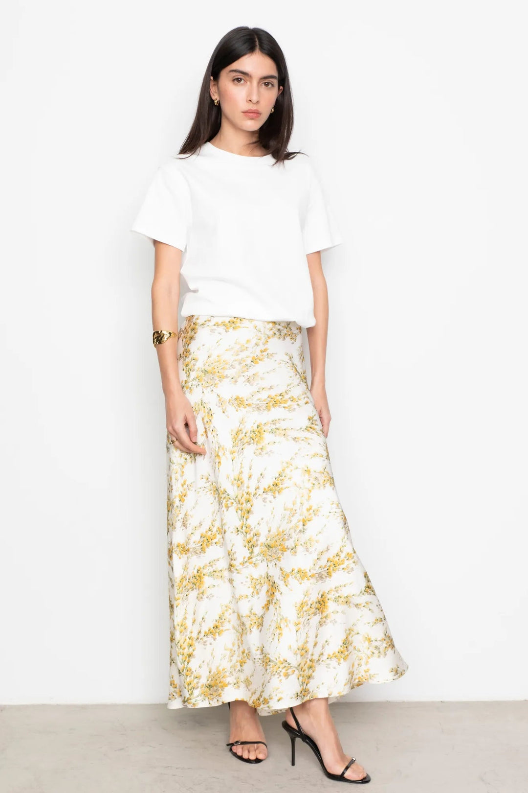 Lune Skirt Yellow Mimosa Print | Skjørt | Smuk