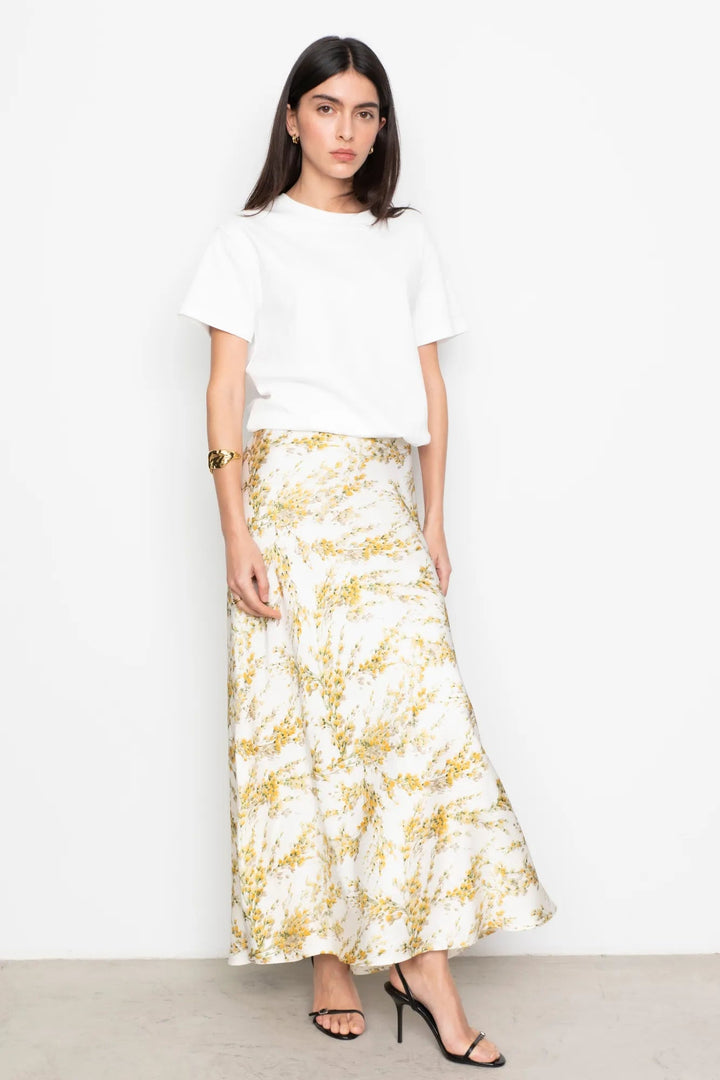 Lune Skirt Yellow Mimosa Print | Skjørt | Smuk
