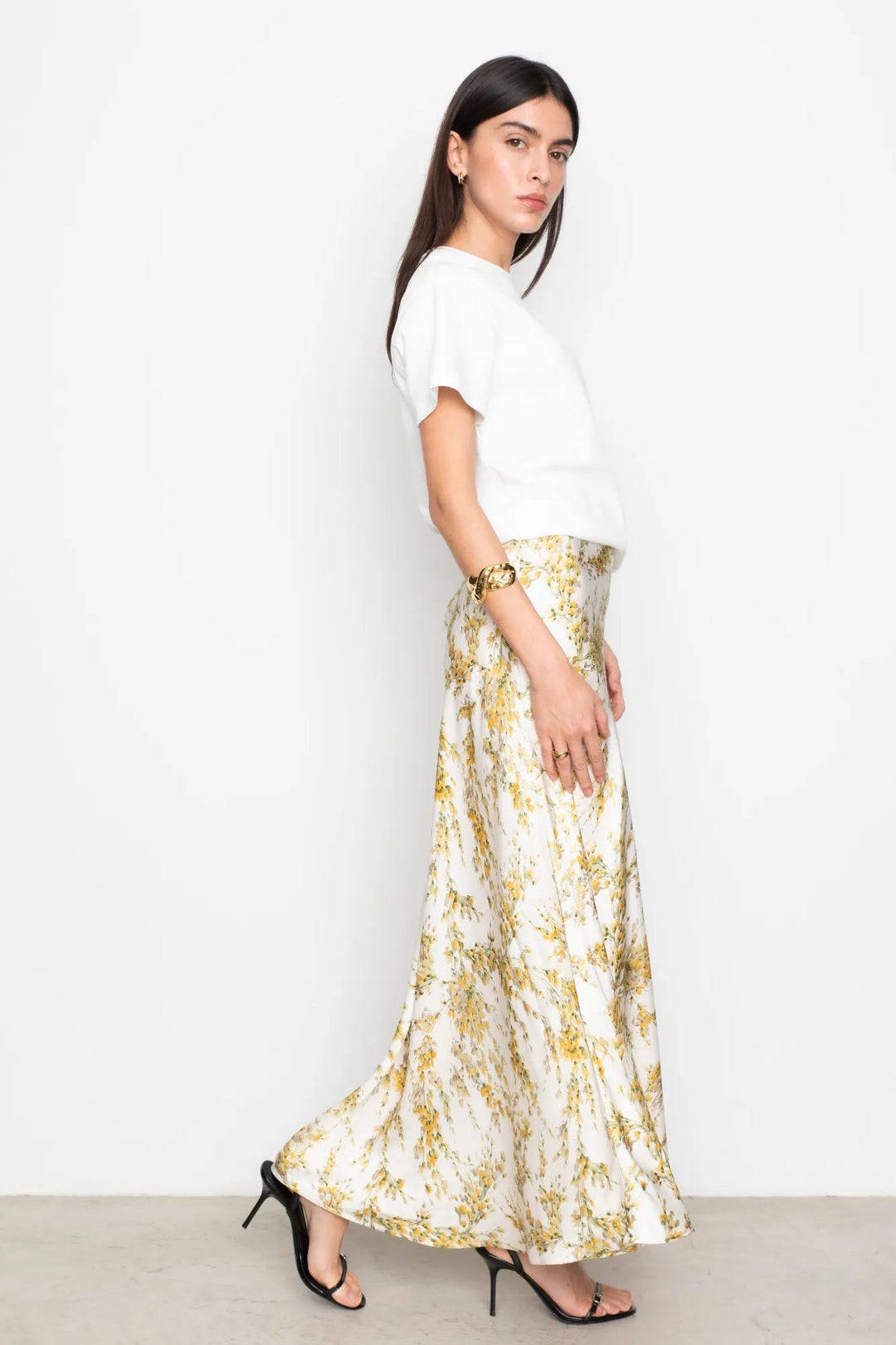 Lune Skirt Yellow Mimosa Print | Skjørt | Smuk