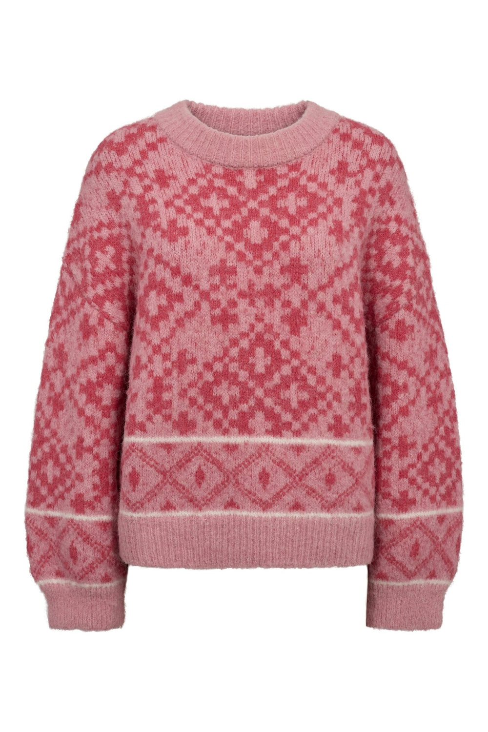 Luxana Knit Pullover Rose/Pink | Genser | Smuk