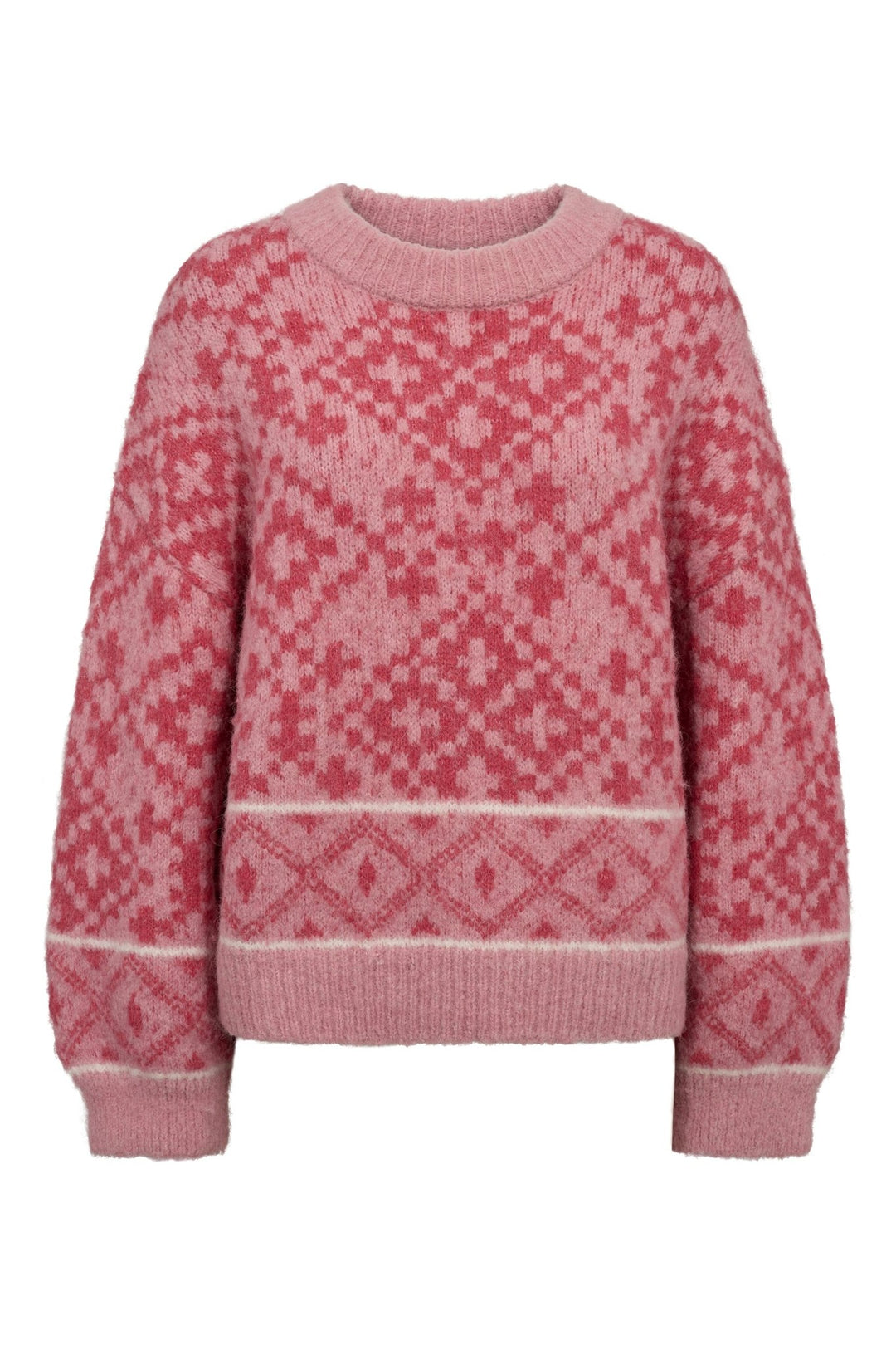 Luxana Knit Pullover Rose/Pink | Genser | Smuk