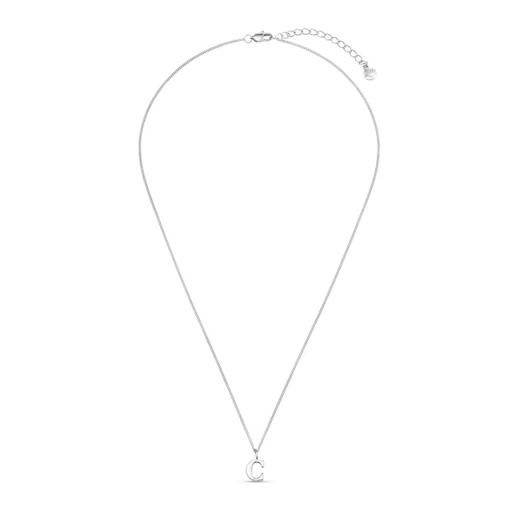 Luxe C Initial Necklace Silver | Accessories | Smuk - Dameklær på nett