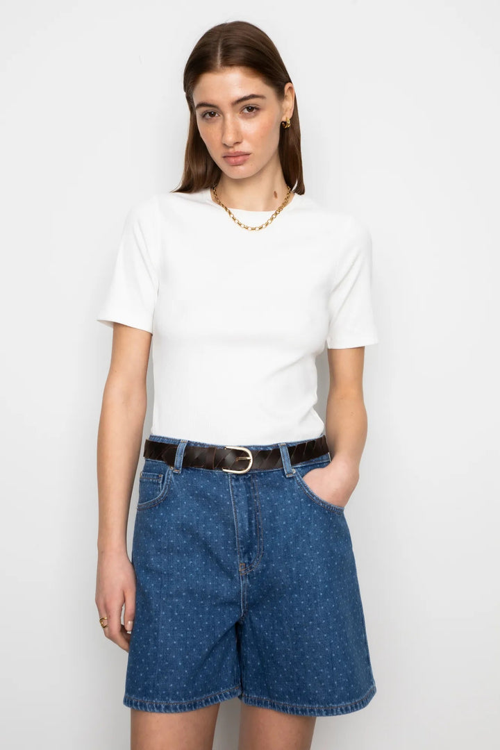 Lyle Shorts Mid Blue Dot | Shorts | Smuk