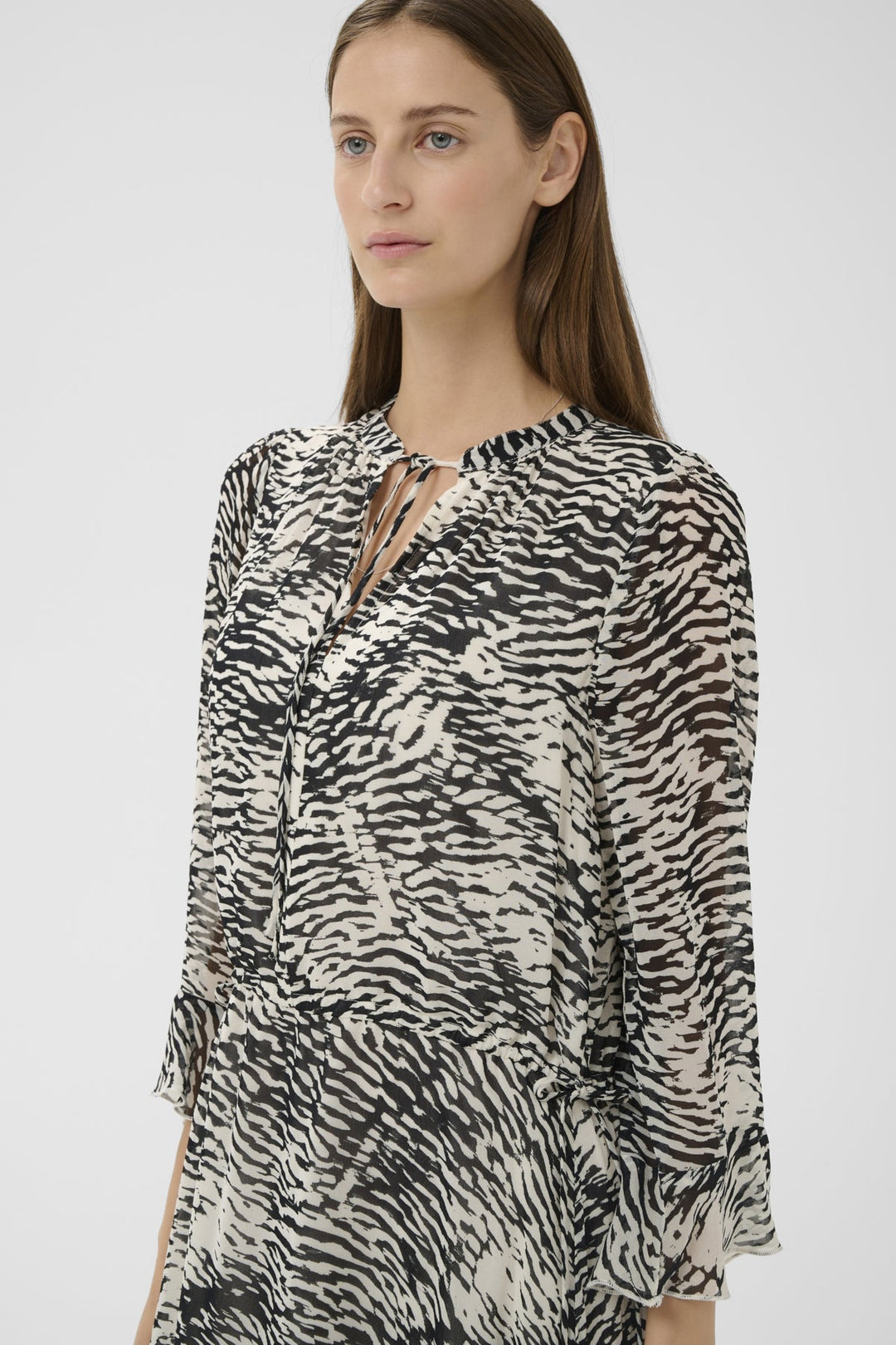 Lyon Dress Black Wavy Structure | Kjoler | Smuk