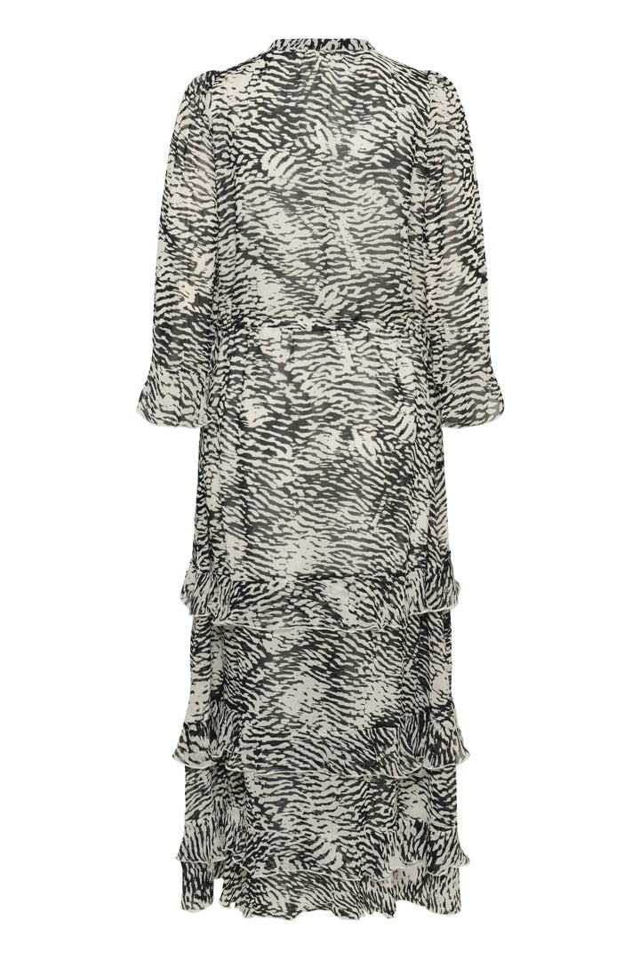 Lyon Dress Black Wavy Structure | Kjoler | Smuk