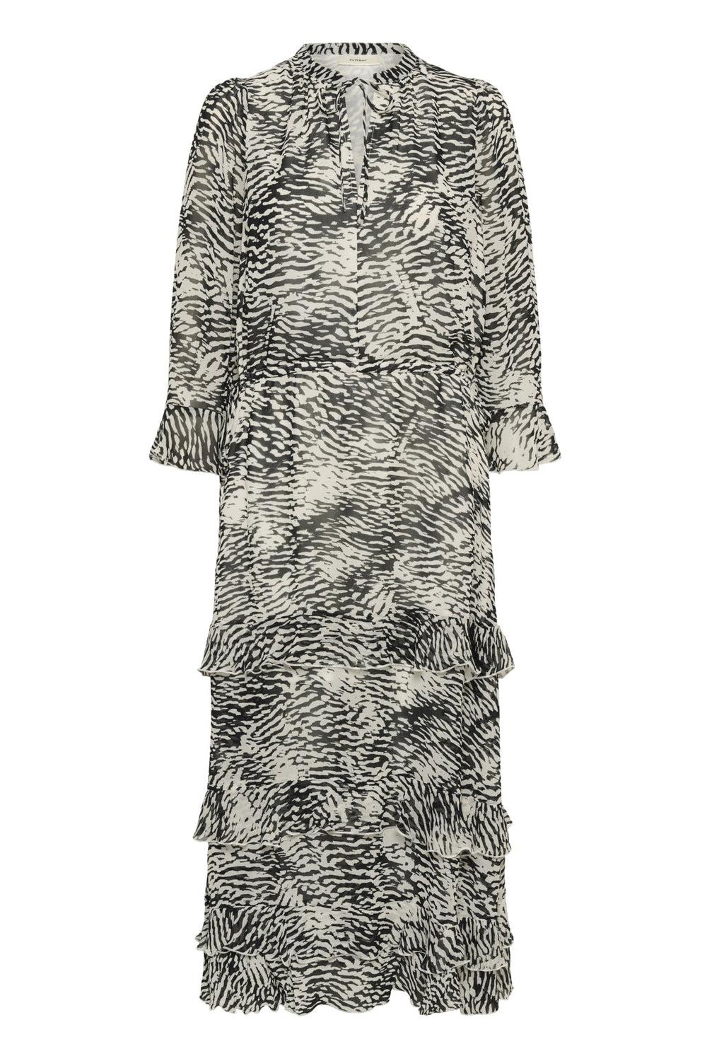 Lyon Dress Black Wavy Structure | Kjoler | Smuk