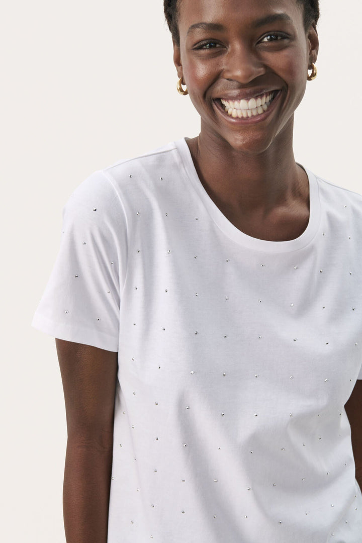 Maggipw T-Shirt White Shine Hot Fix | Skjorter og bluser | Smuk - Dameklær på nett
