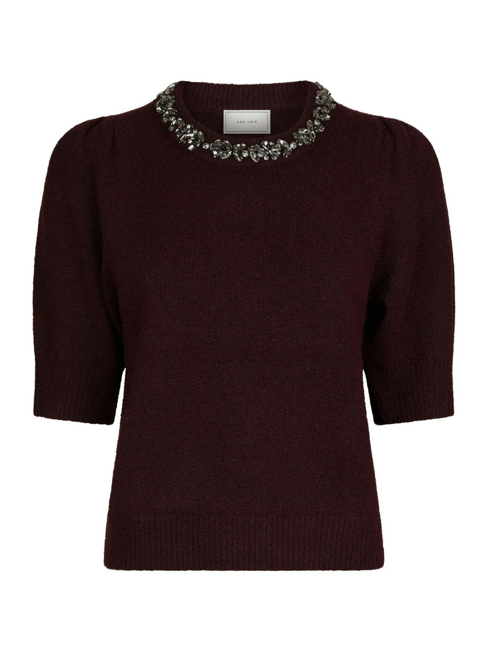 Maia Stone Knit Blouse Wine | Genser | Smuk