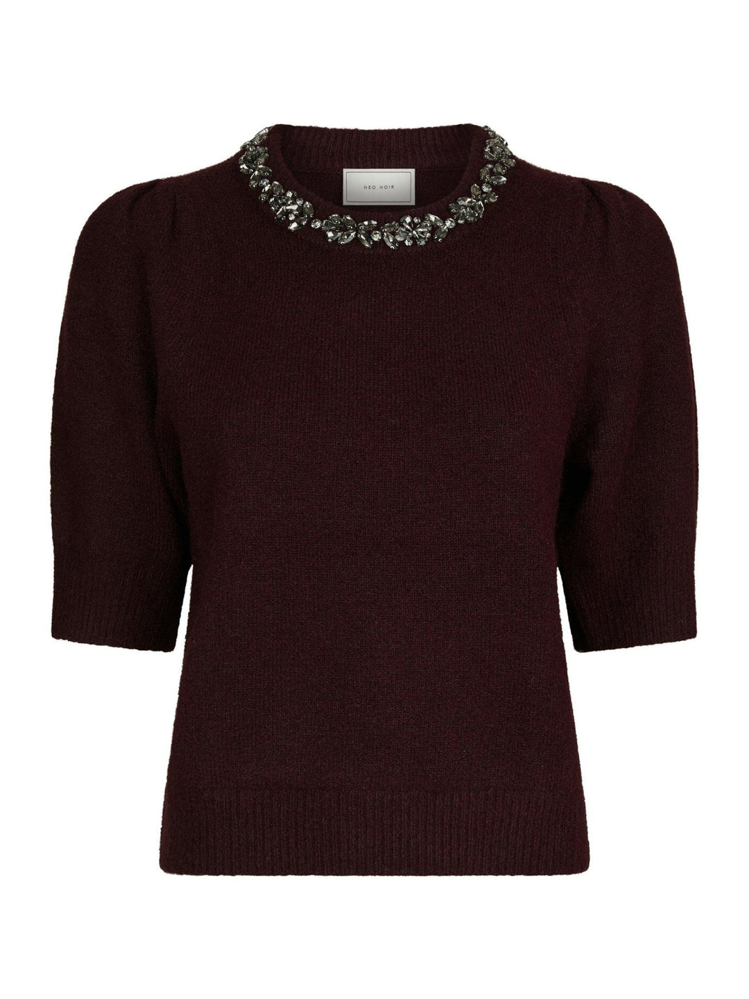 Maia Stone Knit Blouse Wine | Genser | Smuk