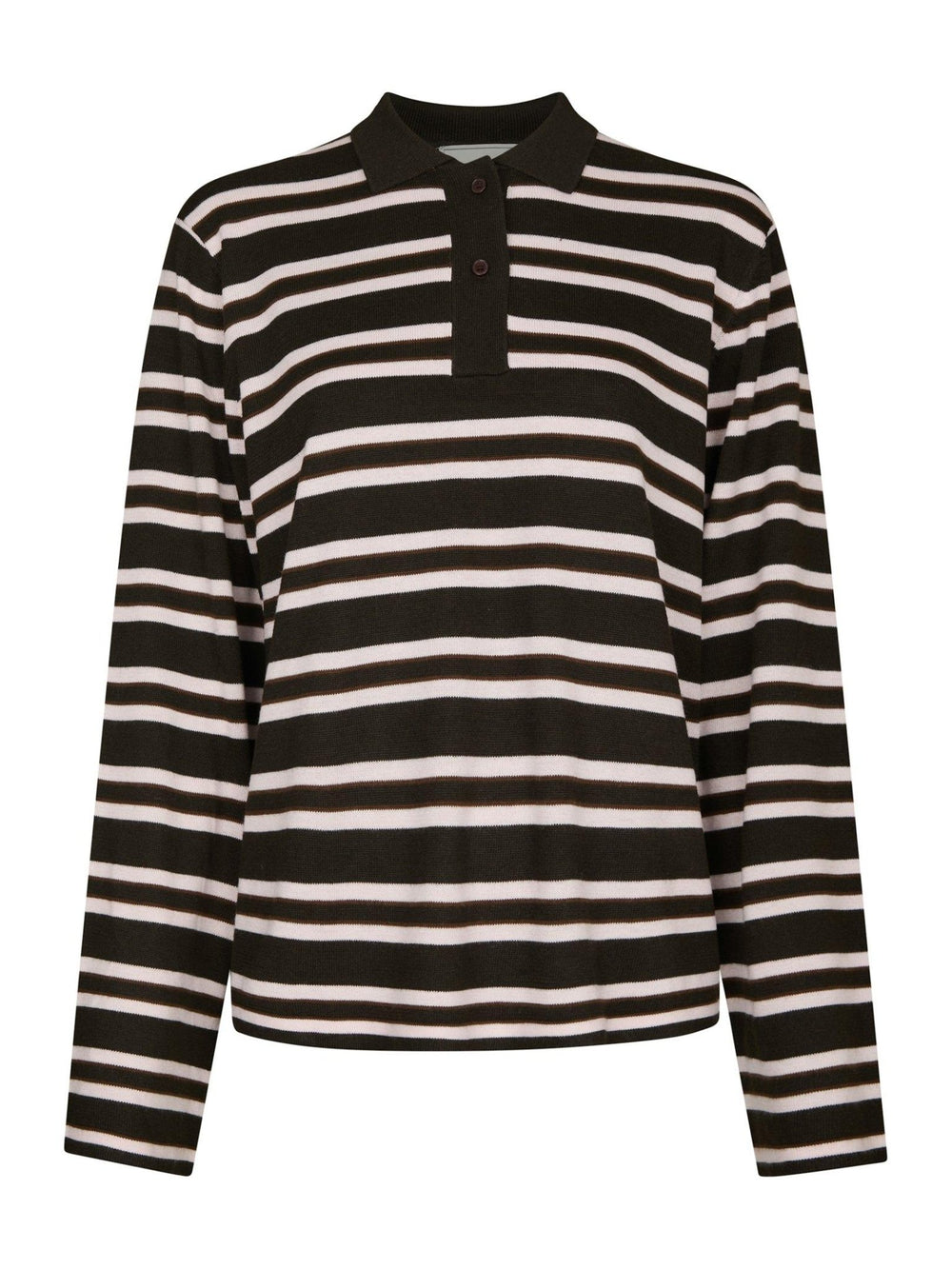 Mala Polo Knit Blouse Dark Brown | Genser | Smuk