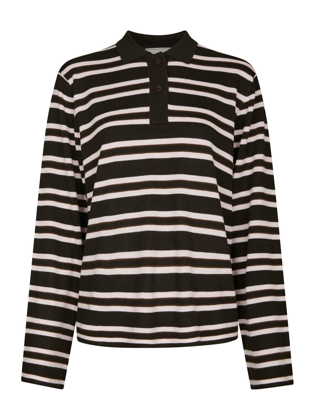 Mala Polo Knit Blouse Dark Brown | Genser | Smuk