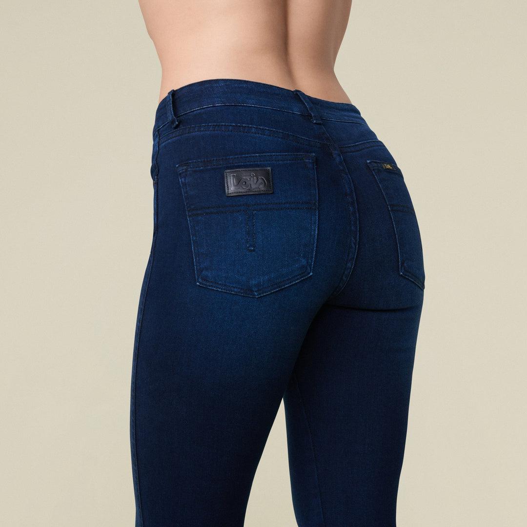 Malena F Jeans Brushed Blue Black | Bukser | Smuk