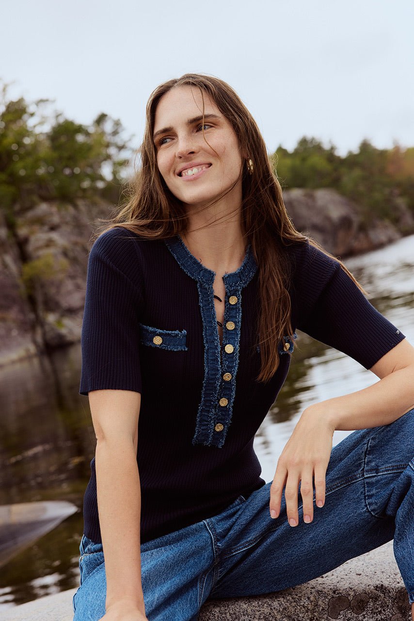 Malibu Pullover Navy | Genser | Smuk