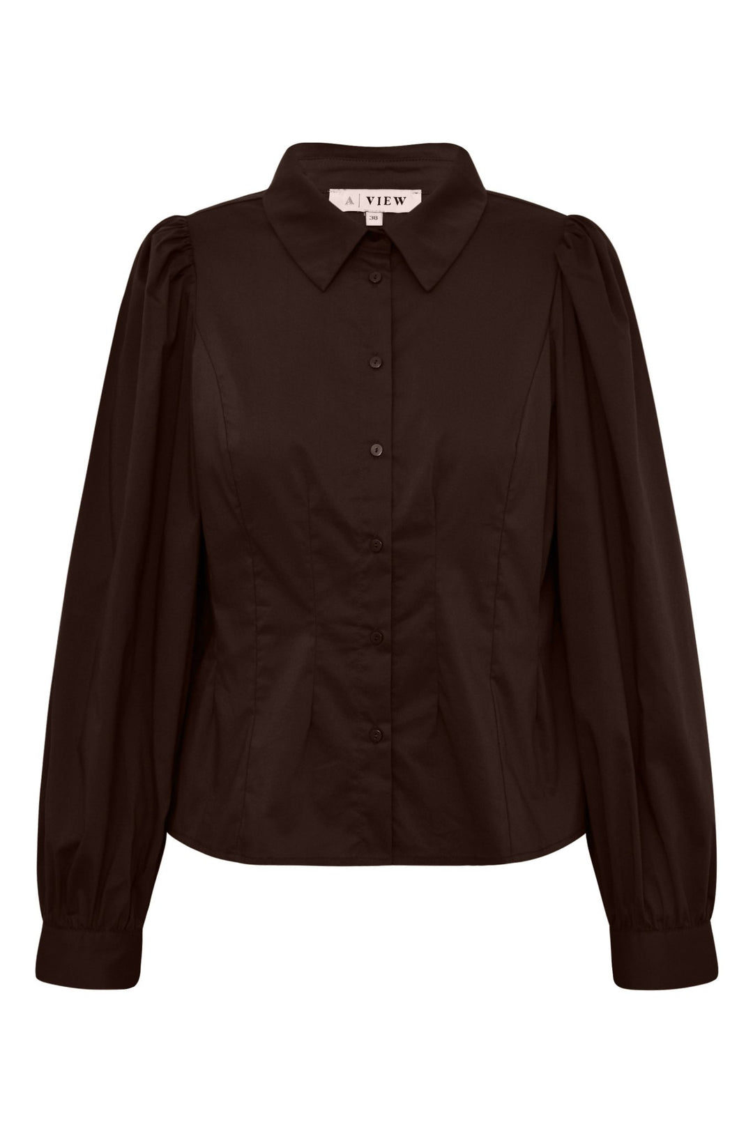 Malika Shirt Dark Brown | Skjorter og bluser | Smuk
