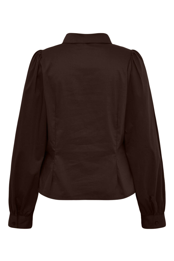 Malika Shirt Dark Brown | Skjorter og bluser | Smuk