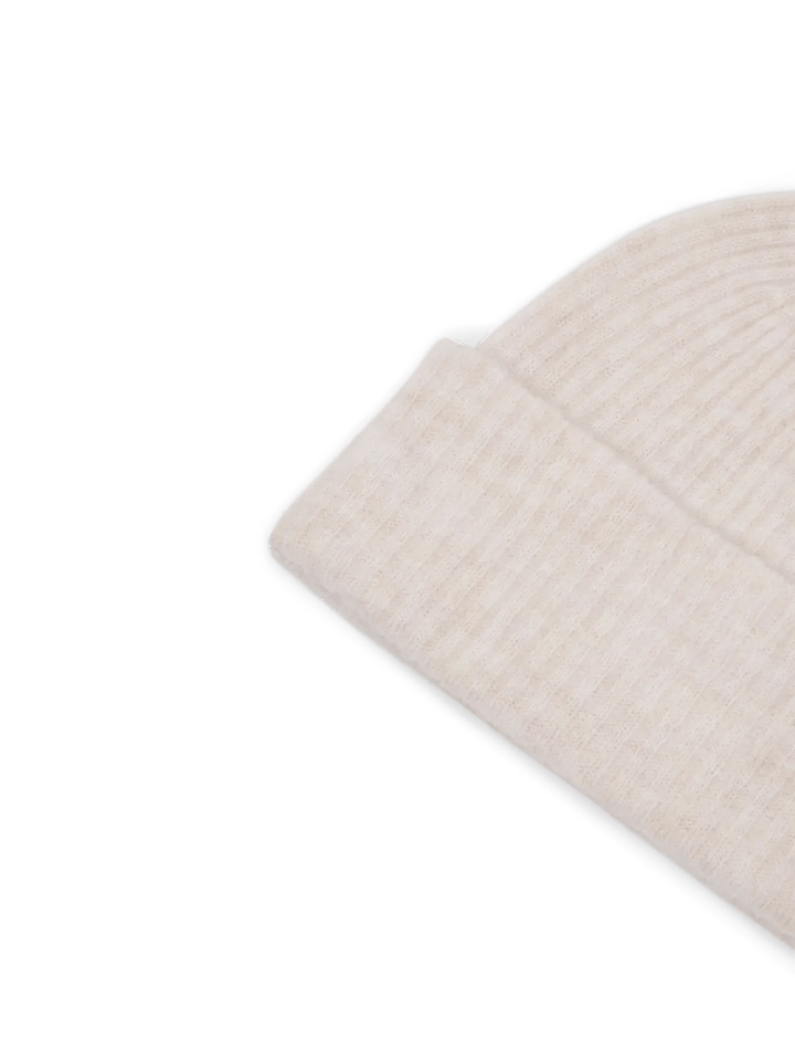 Maline Knit Beanie Birch Melange | Accessories | Smuk - Dameklær på nett