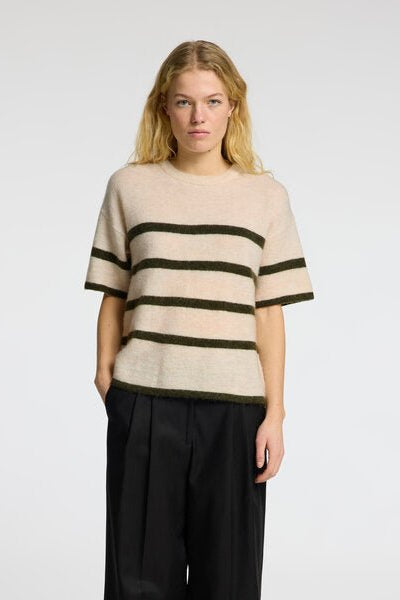 Maline - Liliana 2/4 Knit O - Neck Birch Kalamata | Genser | Smuk - Dameklær på nett