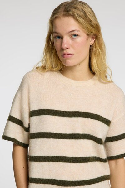 Maline - Liliana 2/4 Knit O - Neck Birch Kalamata | Genser | Smuk - Dameklær på nett