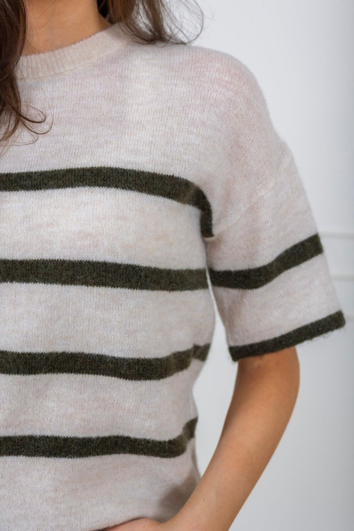 Maline - Liliana 2/4 Knit O - Neck Birch Kalamata | Genser | Smuk - Dameklær på nett