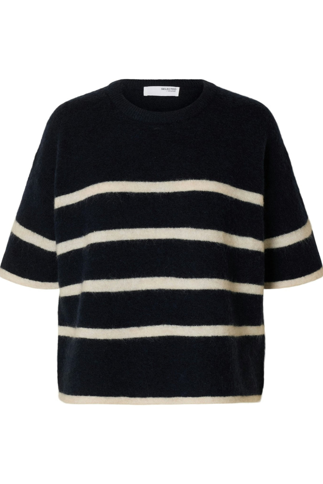 Maline - Liliana 2/4 Knit O - Neck Dark Sapphire Birch | Genser | Smuk - Dameklær på nett