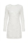 Malou Mesh Dress White Flower