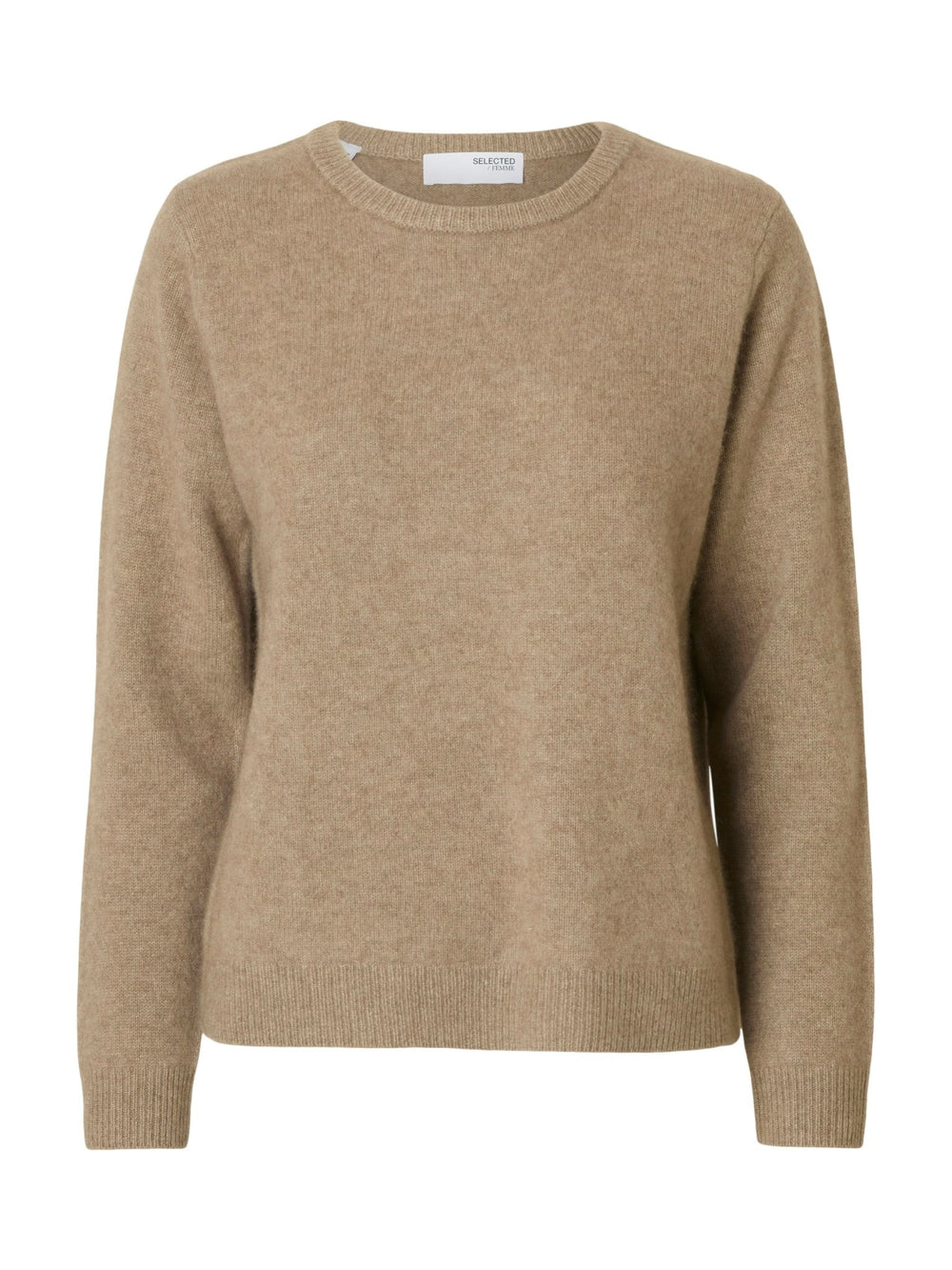 Manila Ls Knit Cashmere O - Neck Delicioso Melange | Genser | Smuk - Dameklær på nett