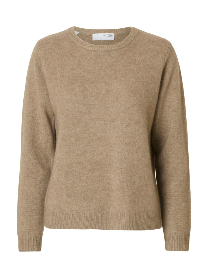 Manila Ls Knit Cashmere O - Neck Delicioso Melange | Genser | Smuk - Dameklær på nett