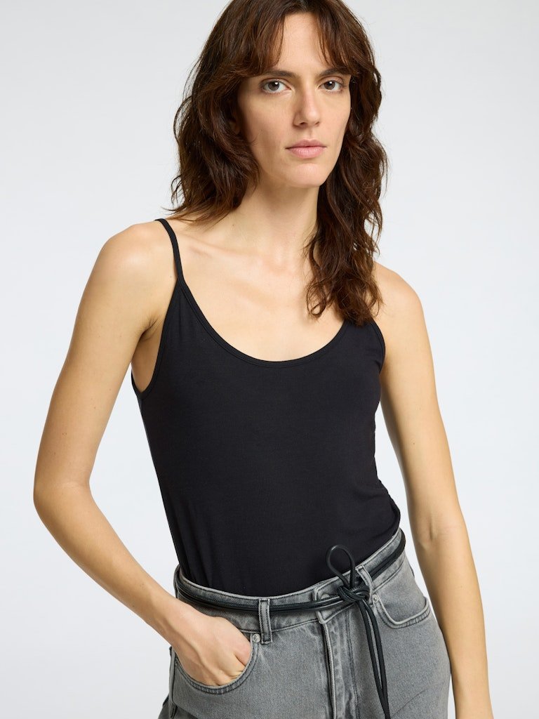 Manja Sl Singlet Top Black | Topper | Smuk - Dameklær på nett