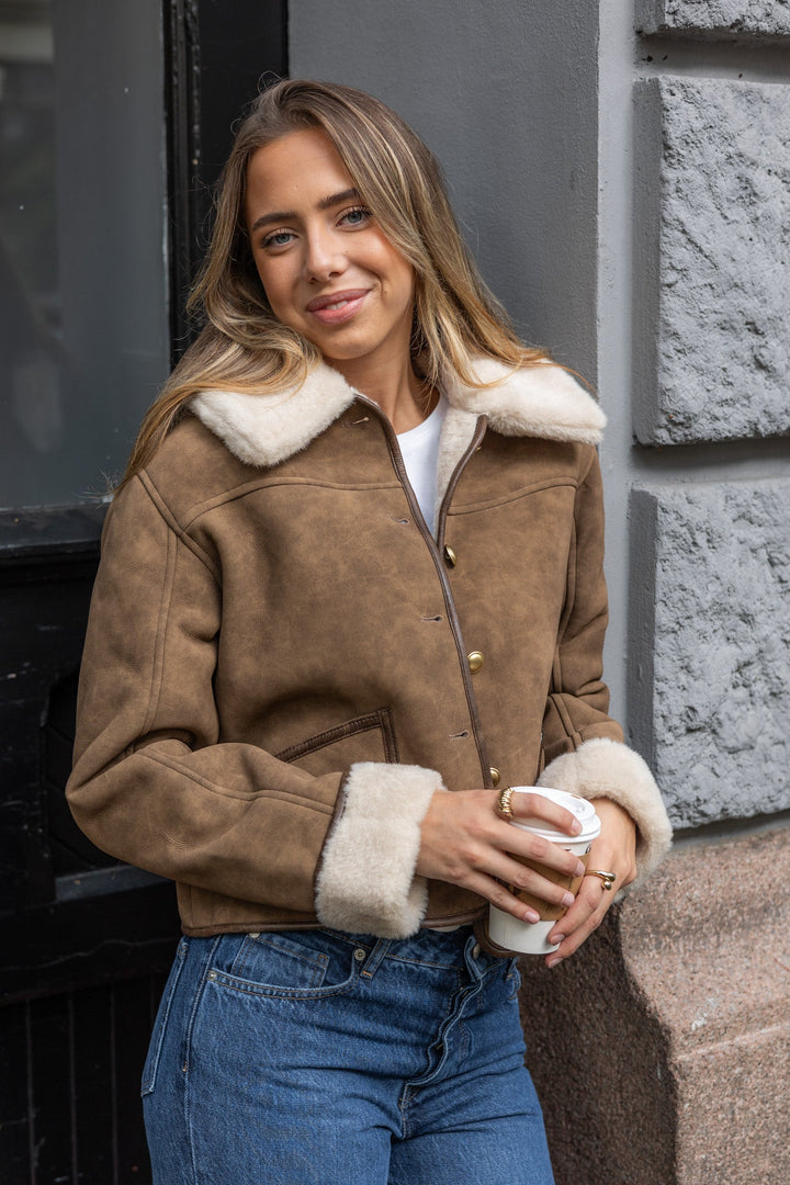 Manteau East Jacket Taupe | Yttertøy | Smuk - Dameklær på nett