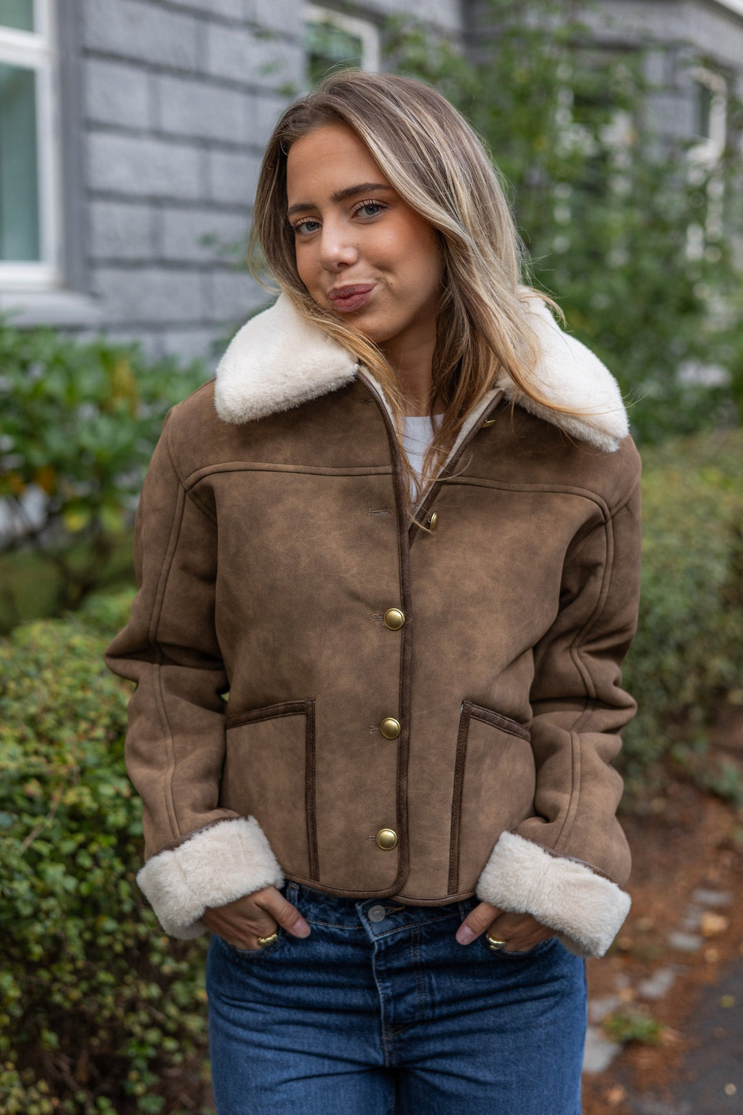 Manteau East Jacket Taupe | Yttertøy | Smuk - Dameklær på nett