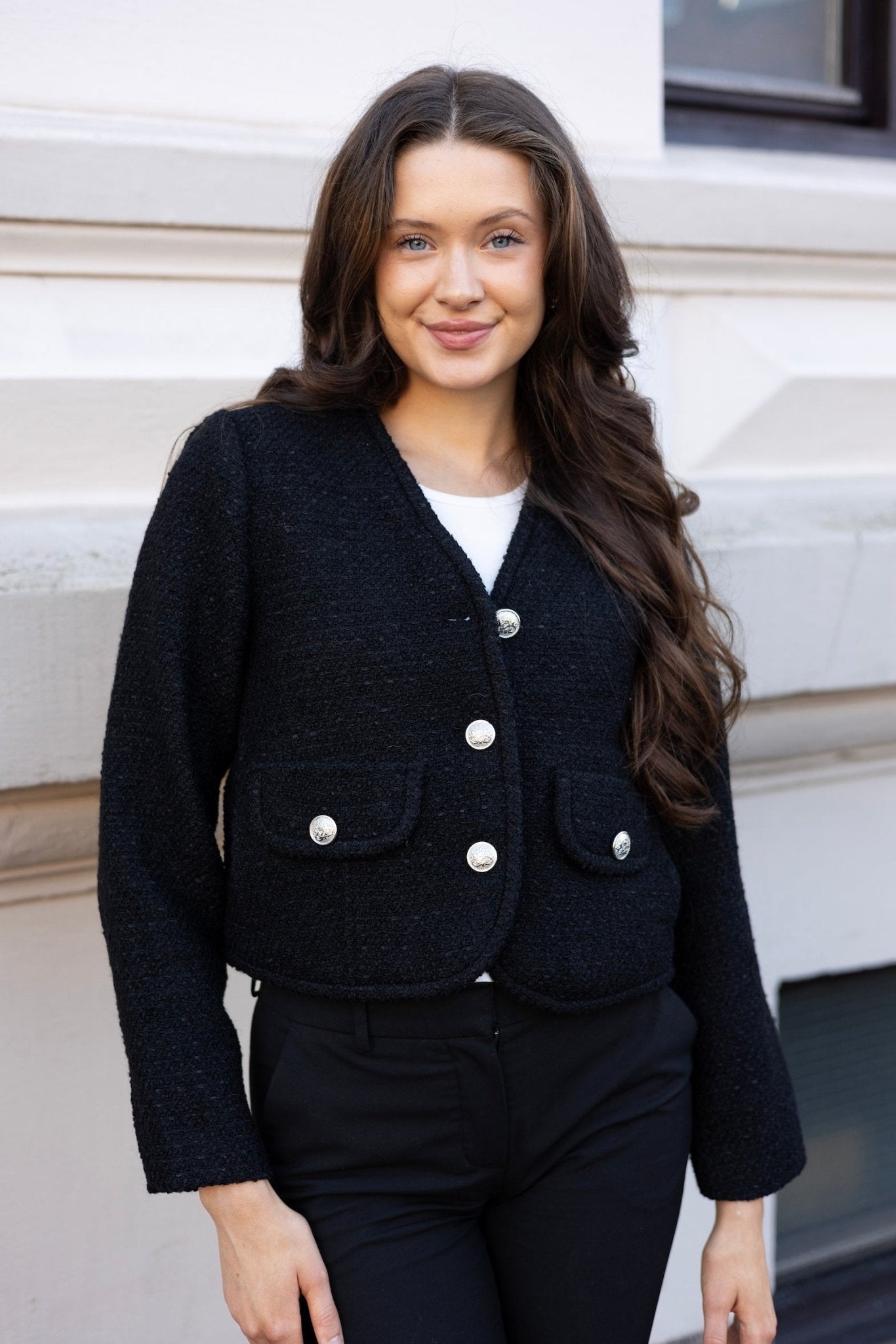 Neo Noir - Manua Boucle Jacket Black - Smuk