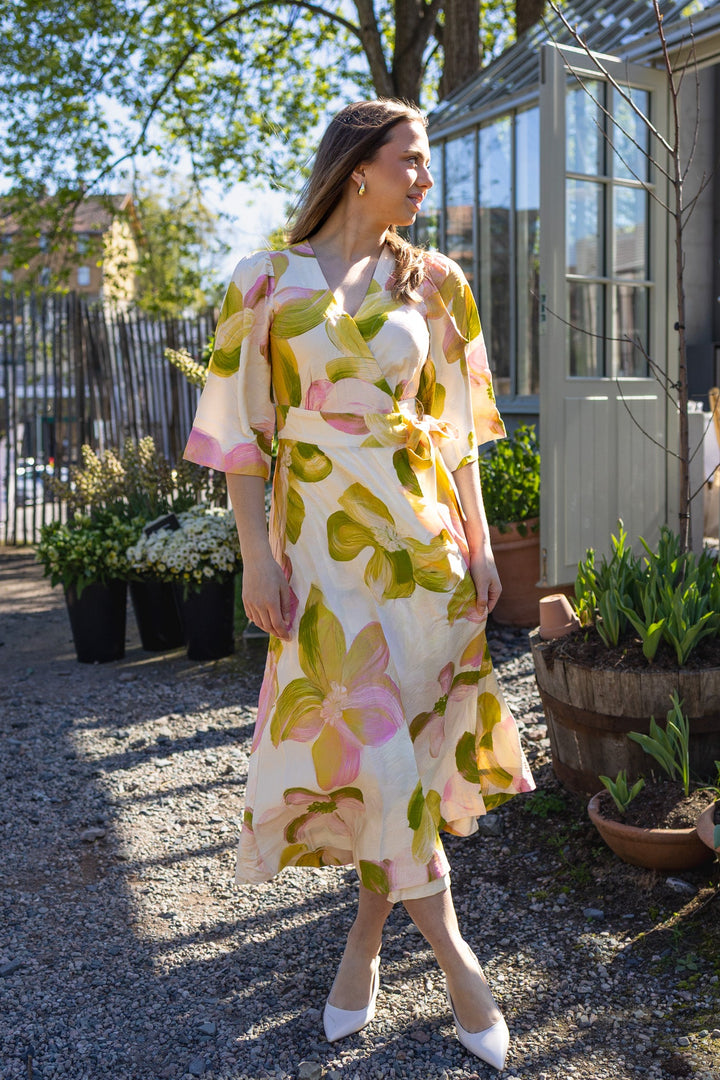Marga 3/4 Wrap Long Dress Pristine Marga | Kjoler | Smuk