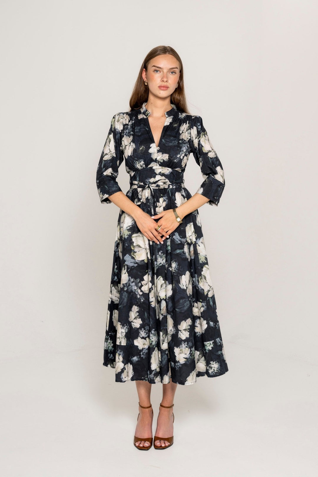 Maria Dress Blue Garden | Kjoler | Smuk