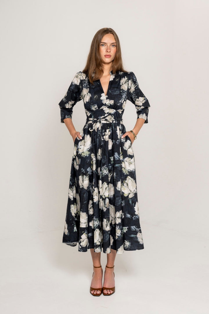 Maria Dress Blue Garden | Kjoler | Smuk