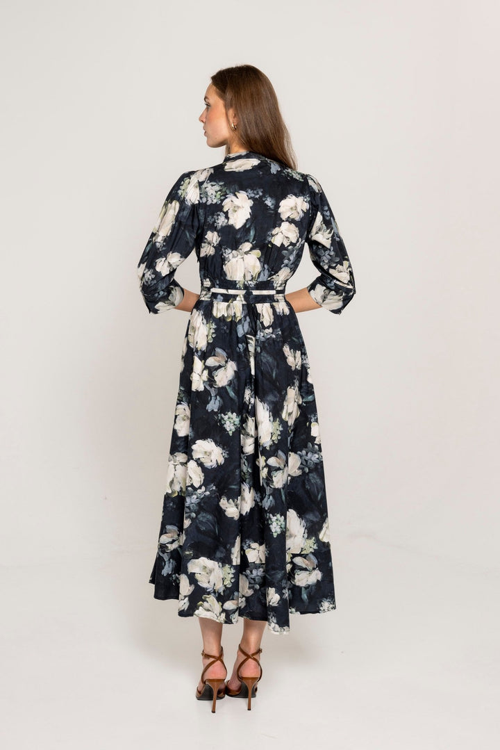 Maria Dress Blue Garden | Kjoler | Smuk