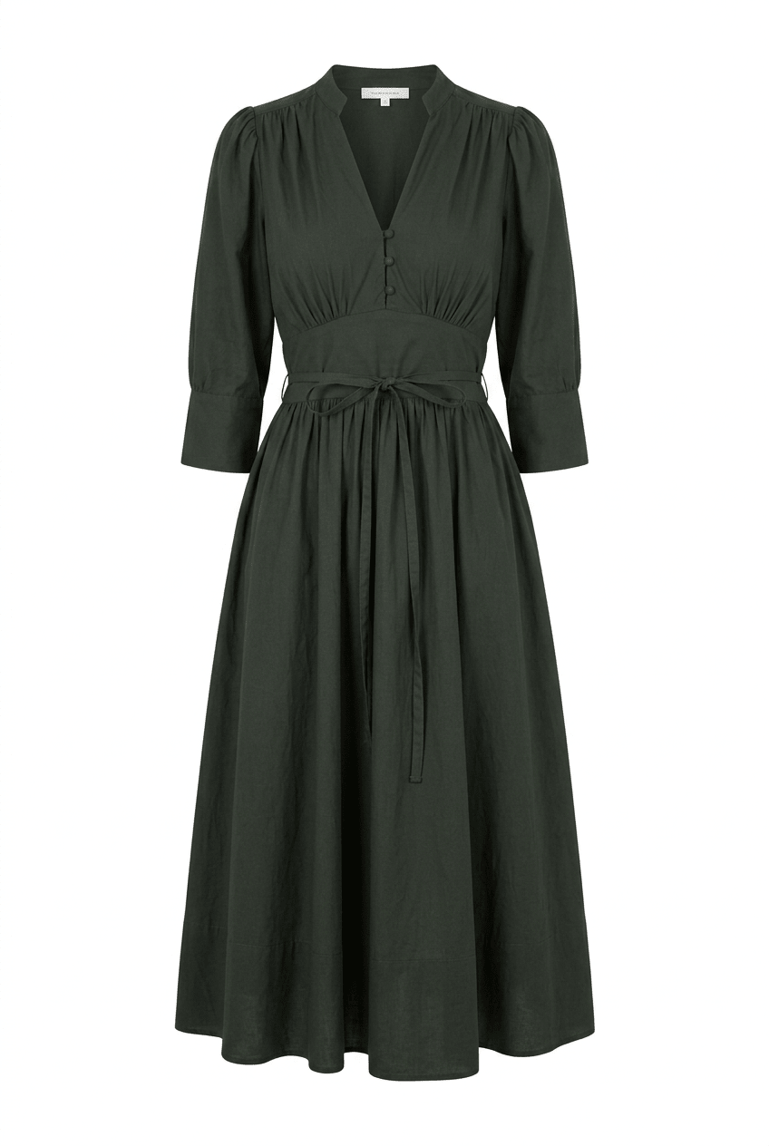 Maria Dress Moss Green | Kjoler | Smuk
