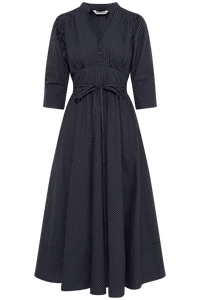 Maria Dress Pinstripe