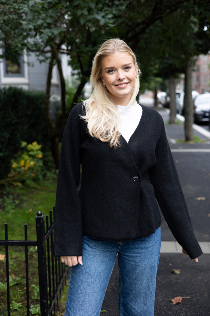 Marie Louise Knit Cardigan Black