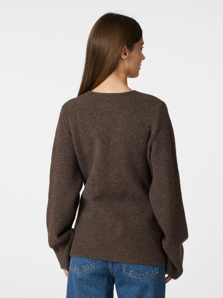 Marie Louise Knit Cardigan Brown Melange | Genser | Smuk - Dameklær på nett