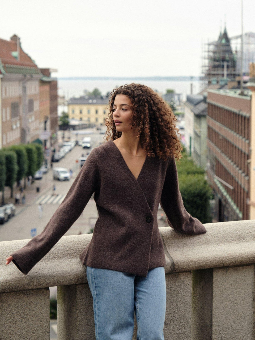 Marie Louise Knit Cardigan Brown Melange | Genser | Smuk - Dameklær på nett