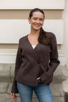 Marie Louise Knit Cardigan Brown Melange