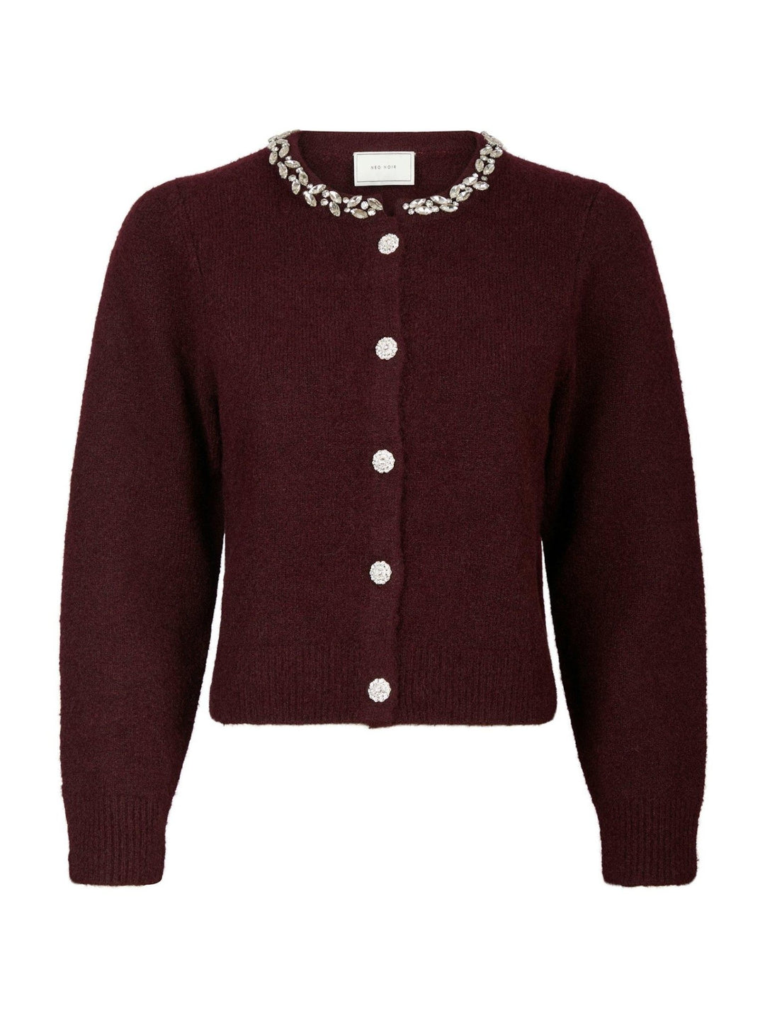 Marie Stone Knit Cardigan Wine | Genser | Smuk - Dameklær på nett