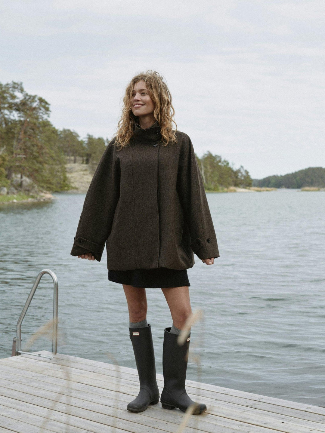 Mariel Mini Check Jacket Brown | Yttertøy | Smuk