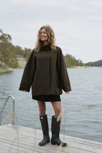 Mariel Mini Check Jacket Brown