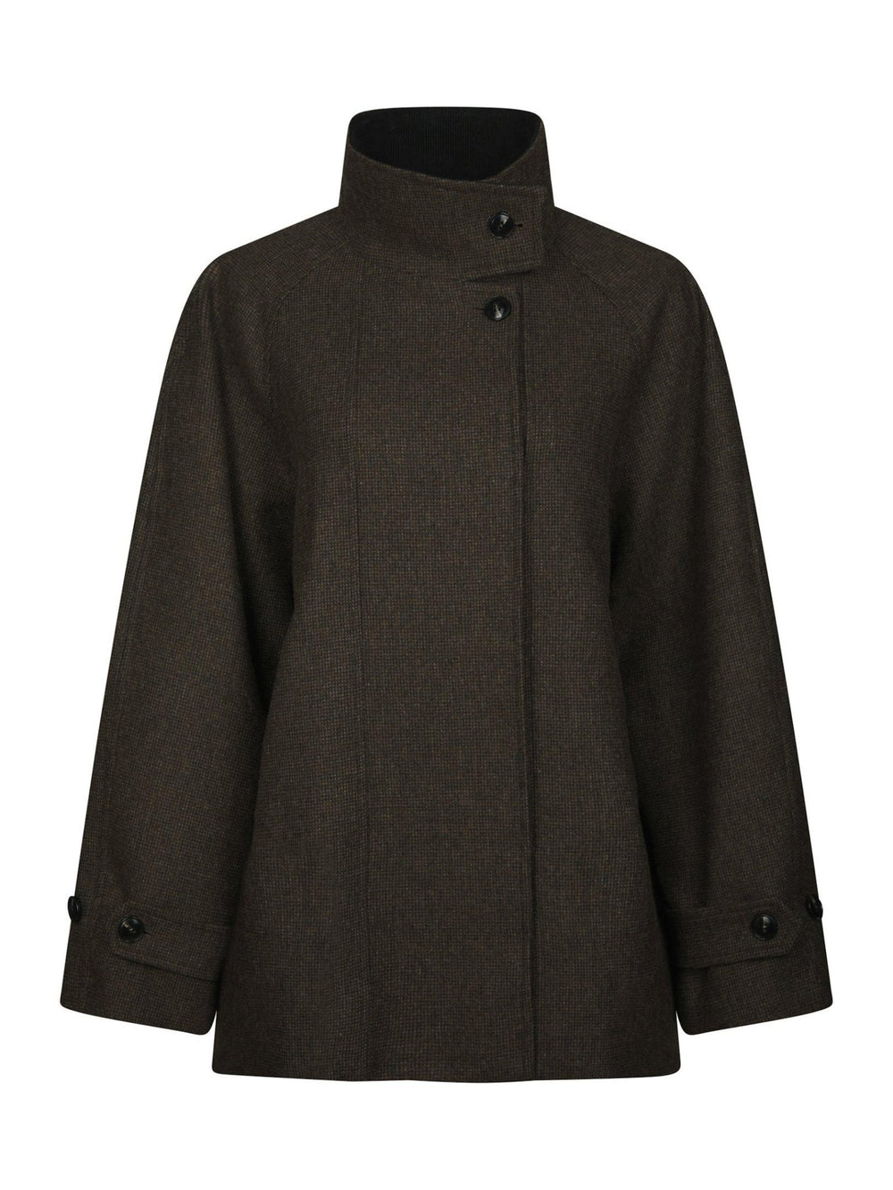 Mariel Mini Check Jacket Brown | Yttertøy | Smuk