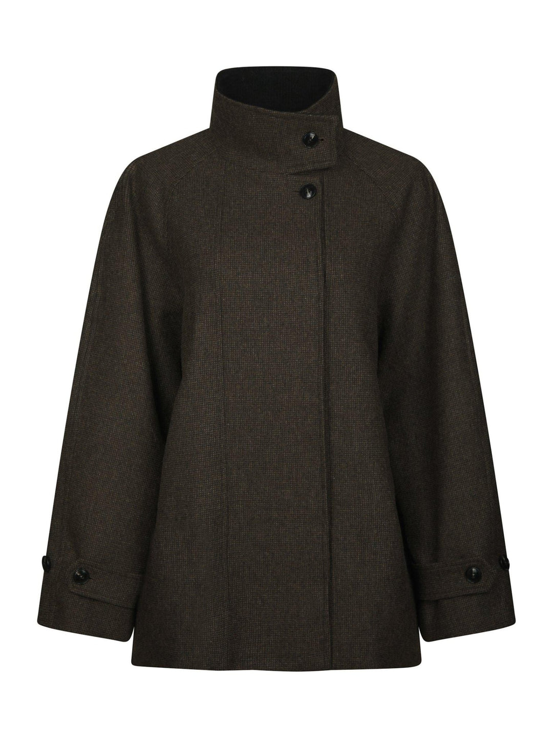 Mariel Mini Check Jacket Brown | Yttertøy | Smuk