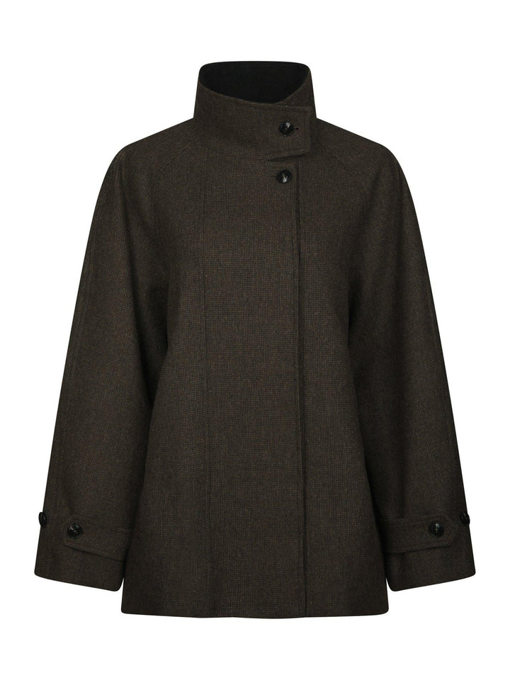 Mariel Mini Check Jacket Brown | Yttertøy | Smuk